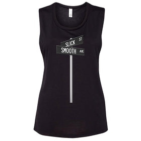 Acetown Street Sign Women's Muscle Tee (Runs a size smaller than usual)