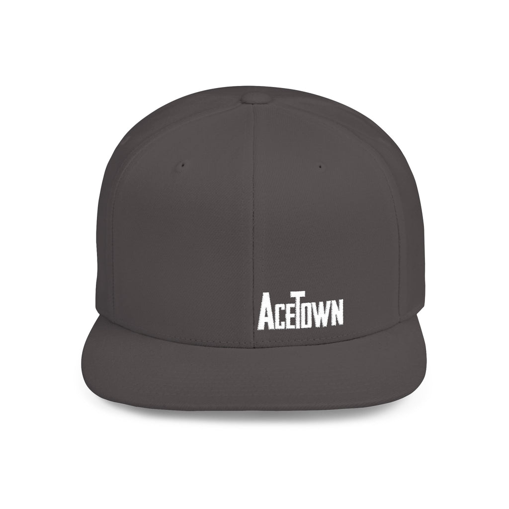 Acetown Corner Logo Flat Bill Snapback - White Logo