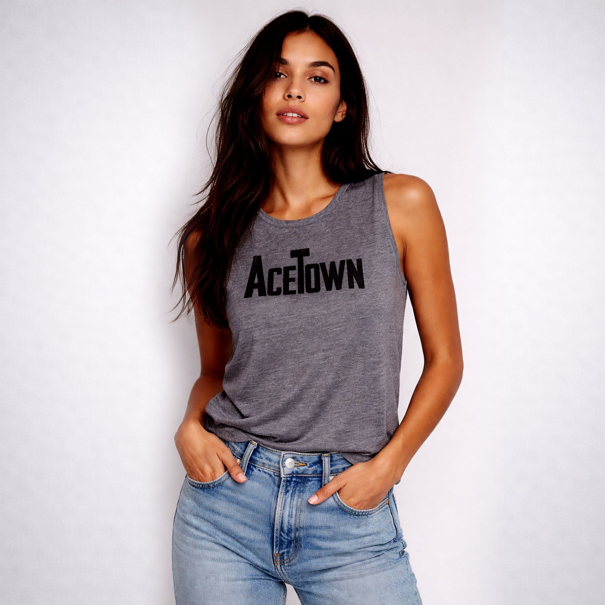 Acetown Logo Women's Muscle Tee (Runs a size smaller than usual)