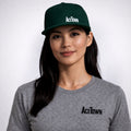 Acetown Corner Logo Flat Bill Snapback - White Logo