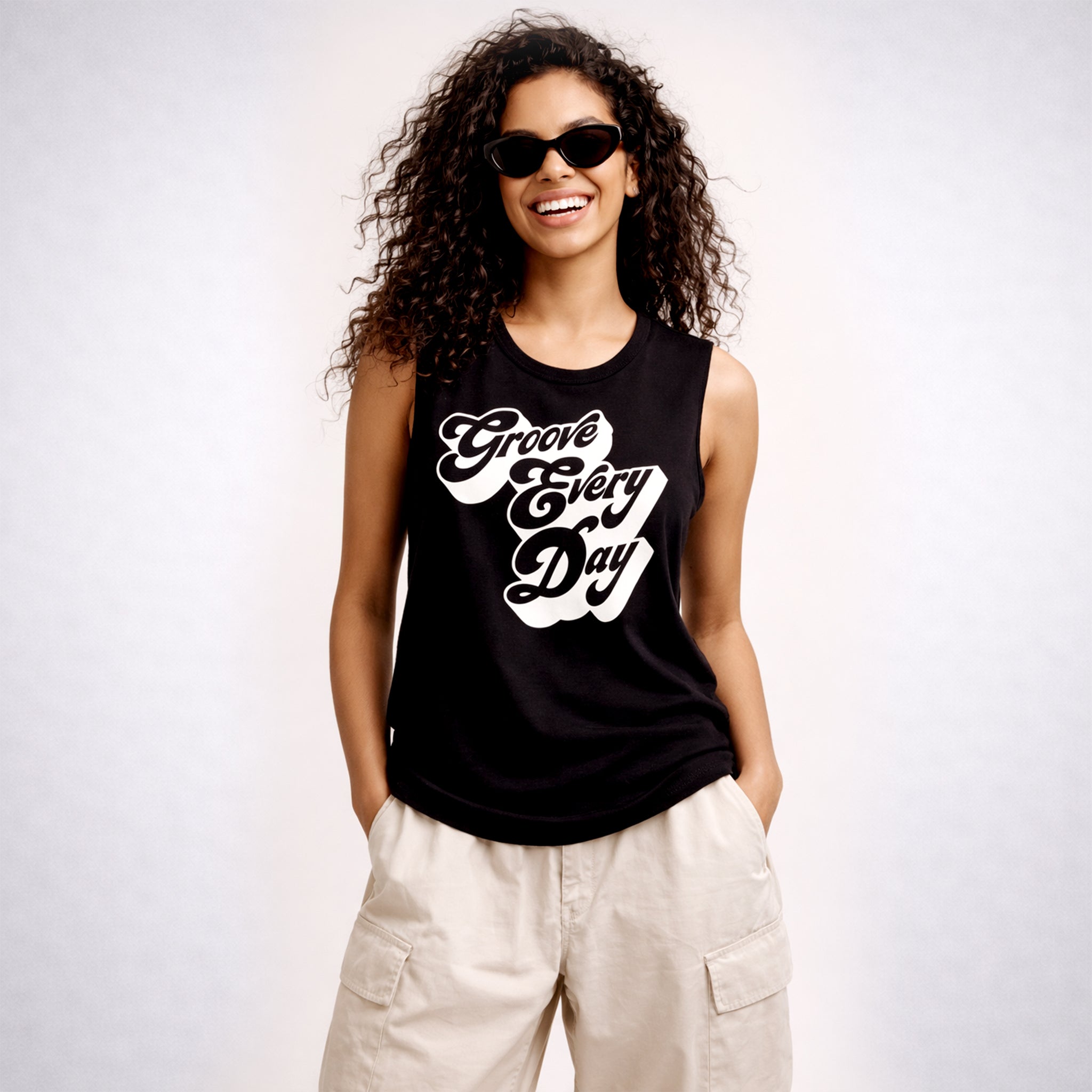Groove Every Day Muscle Tee (Runs a size smaller than usual)