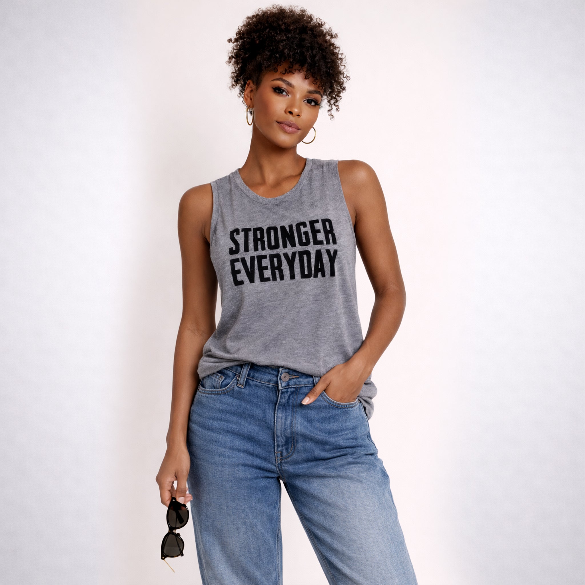 Stronger Everyday Women's Muscle Tee (Runs a size smaller than usual)
