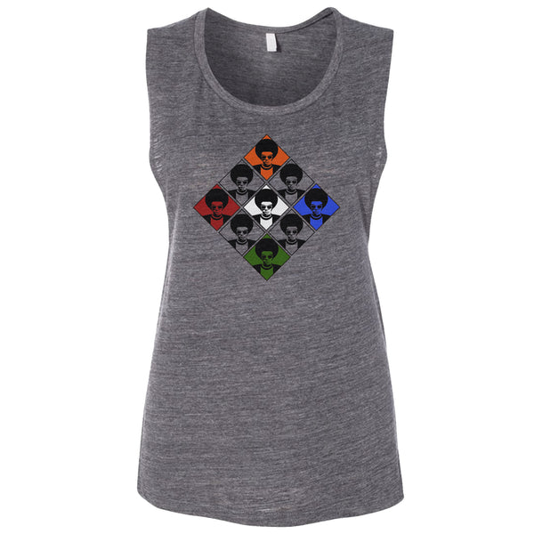 Shade Pattern Women's Muscle Tee (Runs a size smaller than usual)